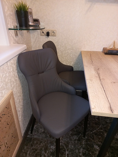 Стул на металлокаркасе Neli white / black фото покупателя 4